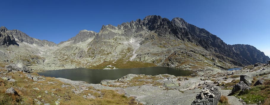 mountains, tatry, panorama, landscape, tops, nature, valley of five ponds spis, HD wallpaper