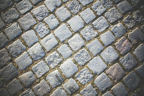 Old Block Pavement Pattern, town, walking, backgrounds, brick HD wallpaper