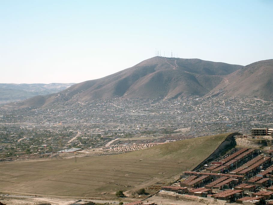 Colorado Hill, the highest elevation of Tijuana in Baja California, Mexico