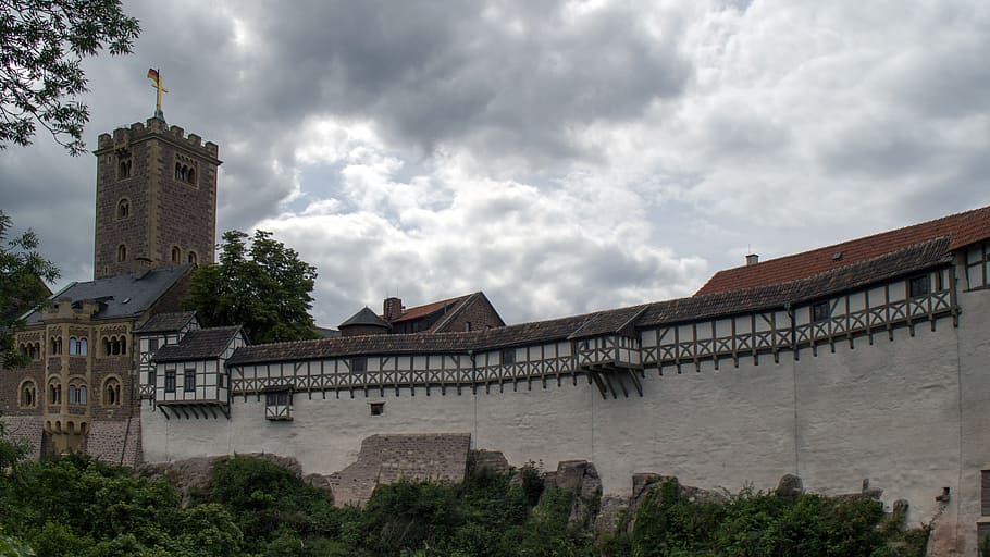 thuringia germany, castle, wartburg castle, eisenach, world heritage HD wallpaper