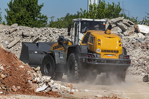 construction machine, site, wheel loader, liebherr, construction industry HD wallpaper