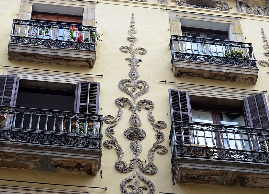 facade, home, architecture, window, building, old, historically HD wallpaper
