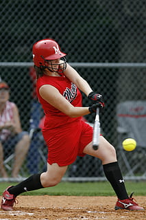 softball, player, game, competition, bat, athlete, teen, field HD wallpaper