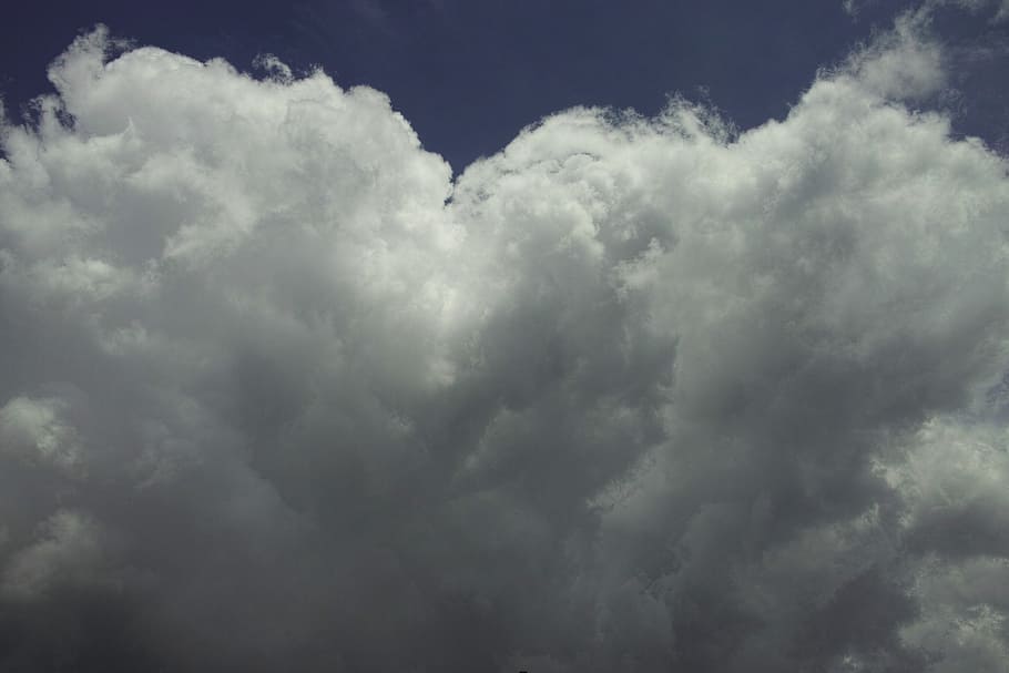 cloud, blue, summer, clouds, white, landscape, nature, white clouds HD wallpaper