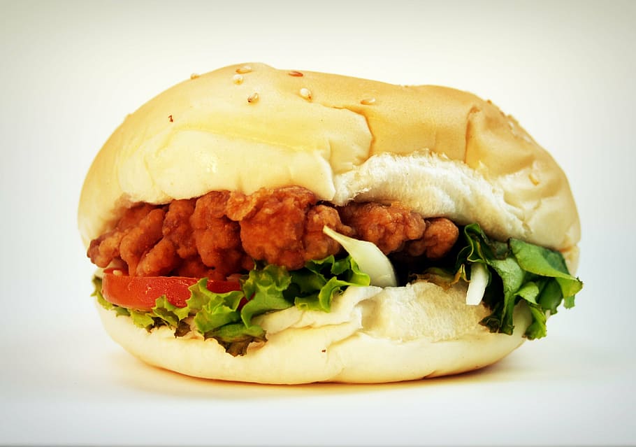 hamburger, bun, grilled, seed, american, beef, sandwich, meat HD wallpaper