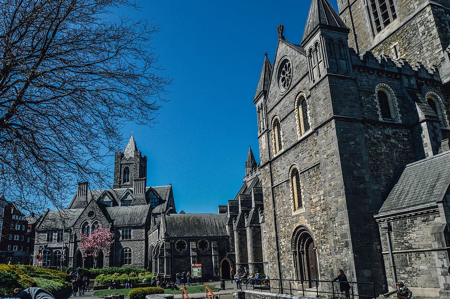 Church, Ireland, Dublin, Irish, Sky, architecture, tourism