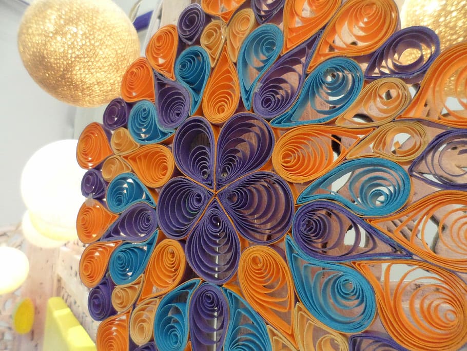 mandalas, colors, spirals, design, large group of objects, multi colored HD wallpaper
