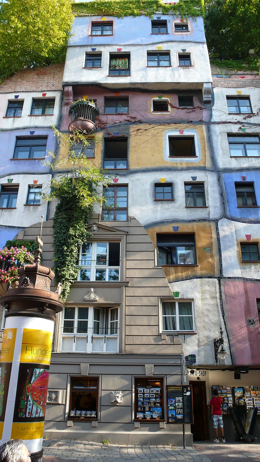 dog water, vienna, architecture, art, building exterior, window, HD wallpaper