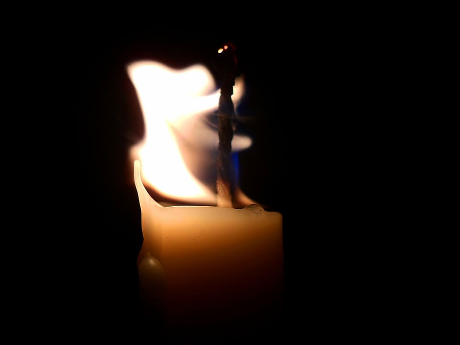 vela, luz, llama, burning, flame, heat - temperature, fire HD wallpaper
