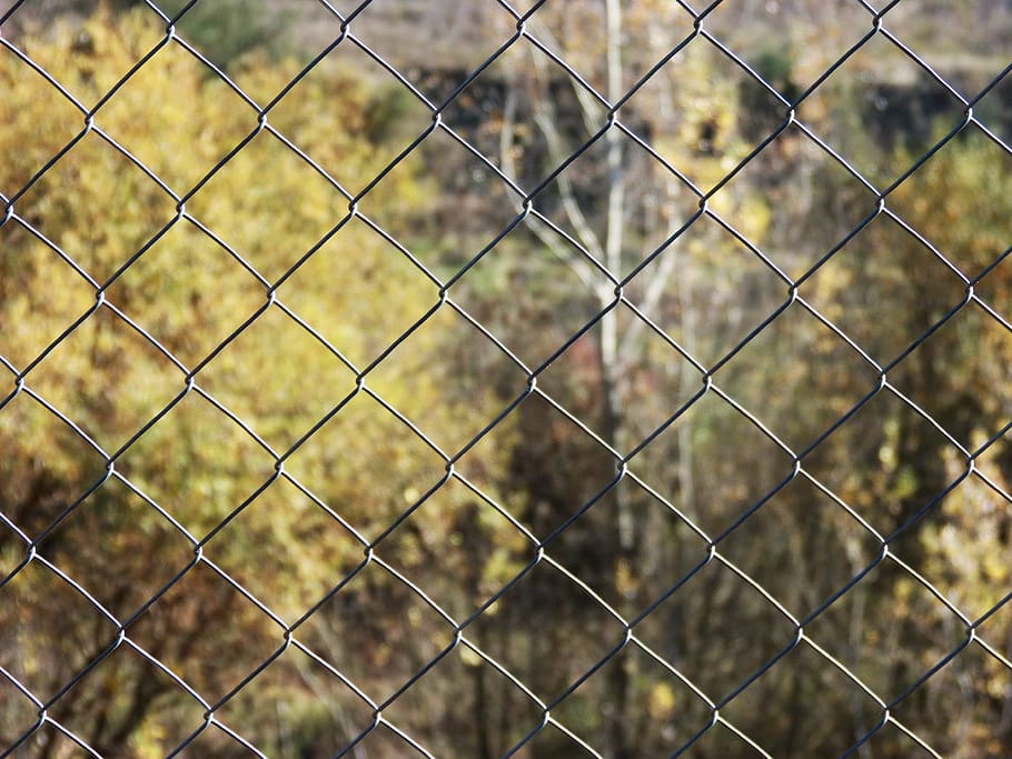 fence, geometry, background, wire, barrier, boundary, metal HD wallpaper