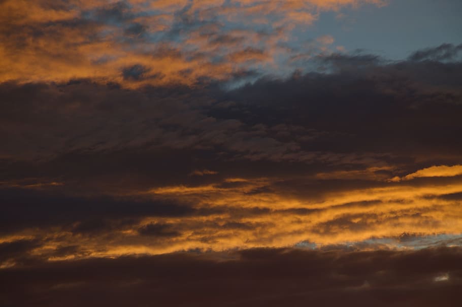 sky, clouds, afterglow, nature, cloud - Sky, sunset, weather HD wallpaper