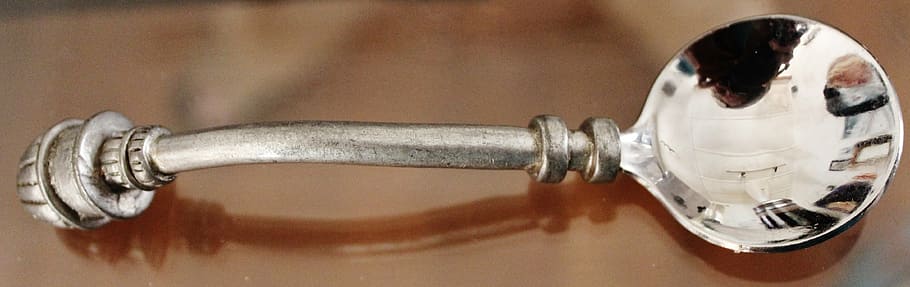 spoon, tin, silver, cutlery, shiny, teaspoon, silverware, close up HD wallpaper