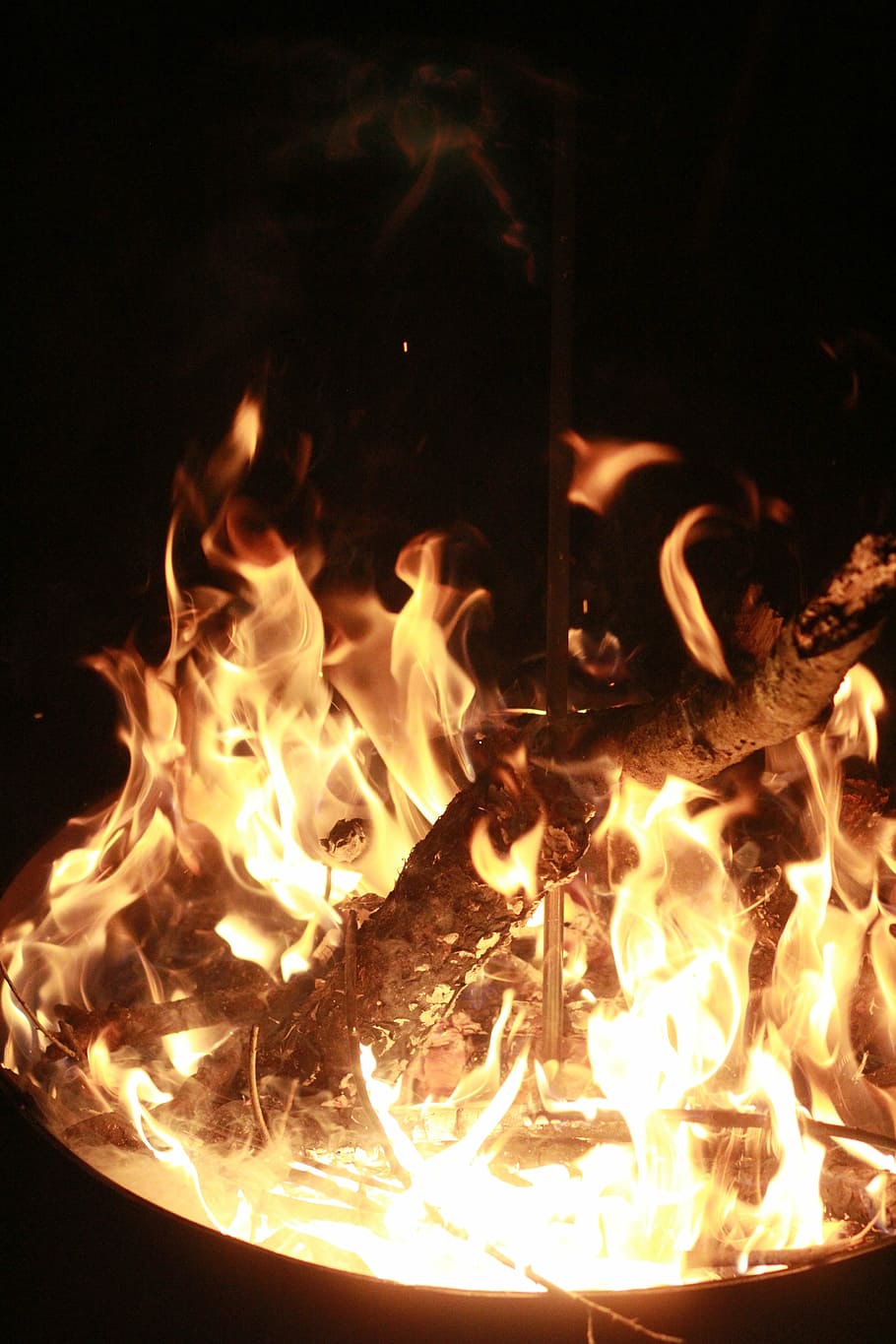 fire, flame, blaze, hot, heat, danger, bonfire, flammable, campfire HD wallpaper