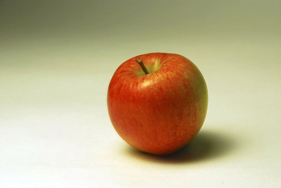 apple, fruit, red apple, background, photoshoot, light background HD wallpaper