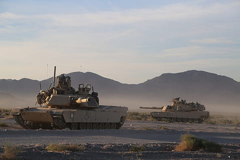 M1A2 Abrams, Exercise, Heavy Armour, military, outdoors, transportation HD wallpaper
