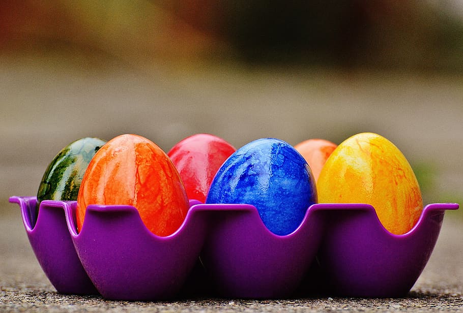 easter, easter eggs, colorful, happy easter, colored, food HD wallpaper