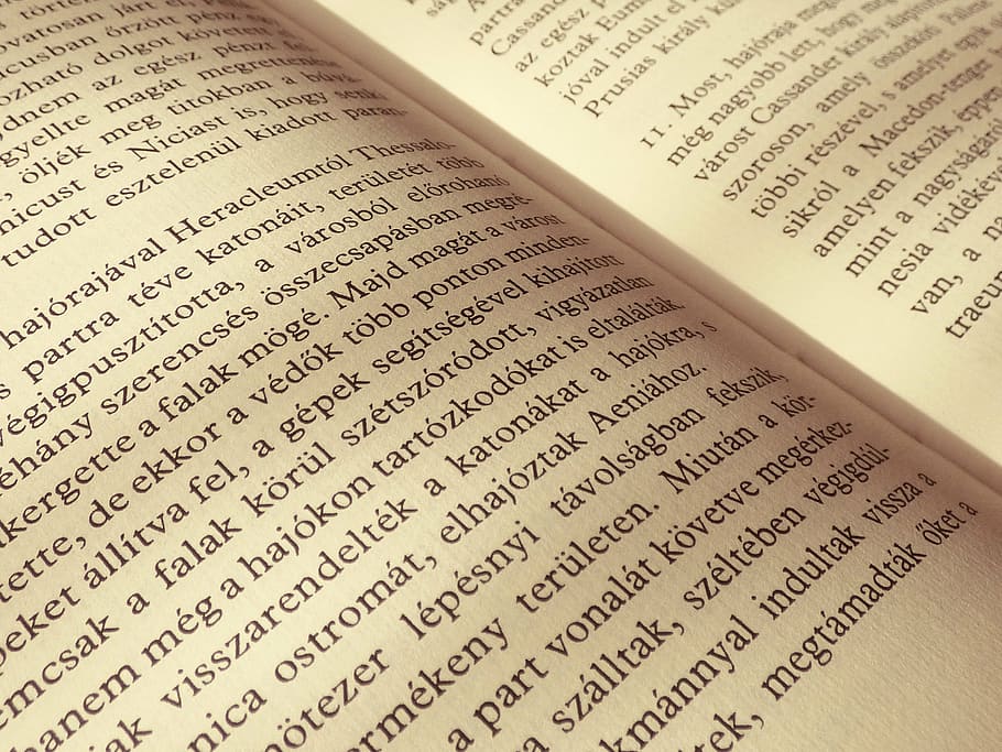 book, pages, background, open book, text, letters, publication HD wallpaper