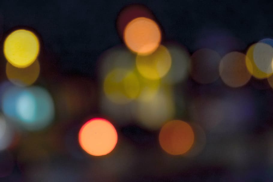 multicolored bokeh illustration, light, night, traffic, illuminated HD wallpaper