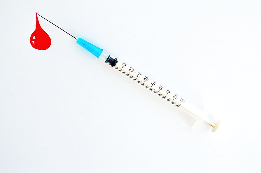 white and black plastic syringe, Blood, Help, Life, Hospital HD wallpaper