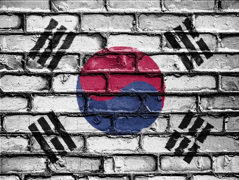 flag of South Korea, banner, nation, emblem, country, national