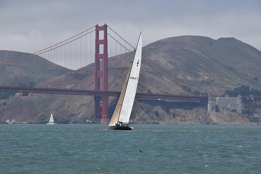 boat, bridge, sailboat, transportation, water, architecture HD wallpaper