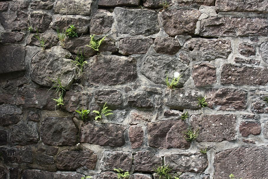 wall, natural stone, old, built structure, wall - building feature HD wallpaper