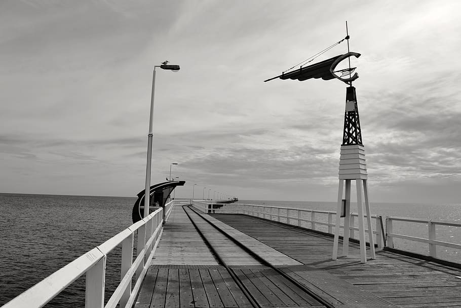 pier, dock, quay, ocean, sea, architecture, architecture design HD wallpaper