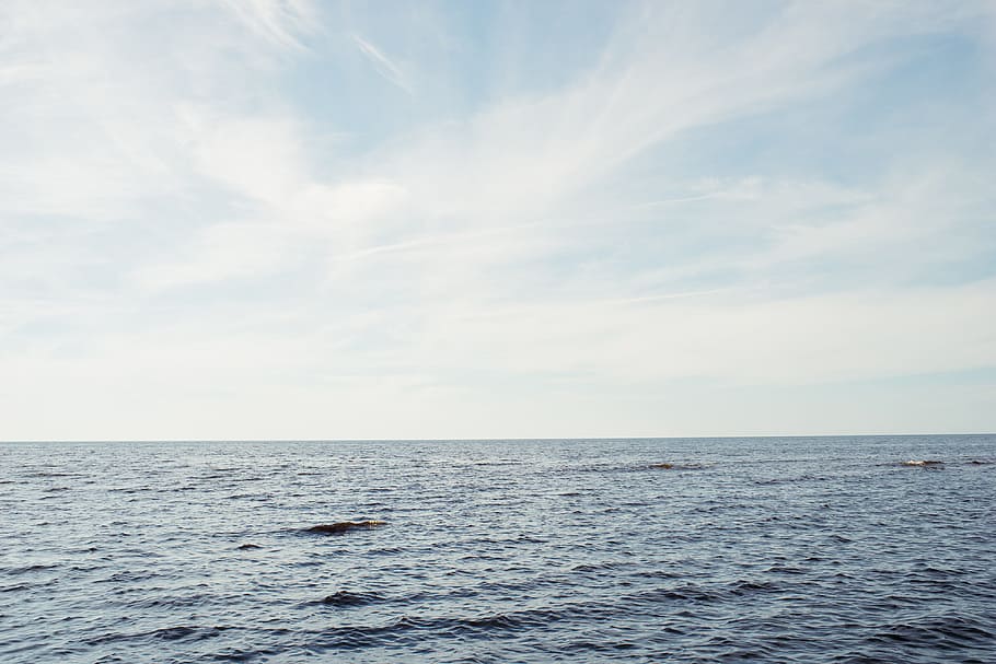 Baltic Sea, landscape, nature, blue, water, no People, wave, sky HD wallpaper