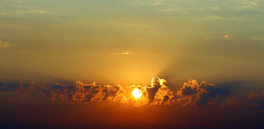 sunset illustration, sunrise, cloud, twilight, red, nice, sky HD wallpaper
