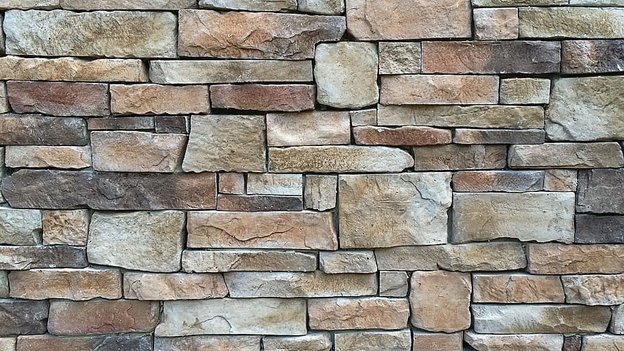 Wall, Stone, Rock, Masonry, Outdoor, stone wall, brown, nature HD wallpaper