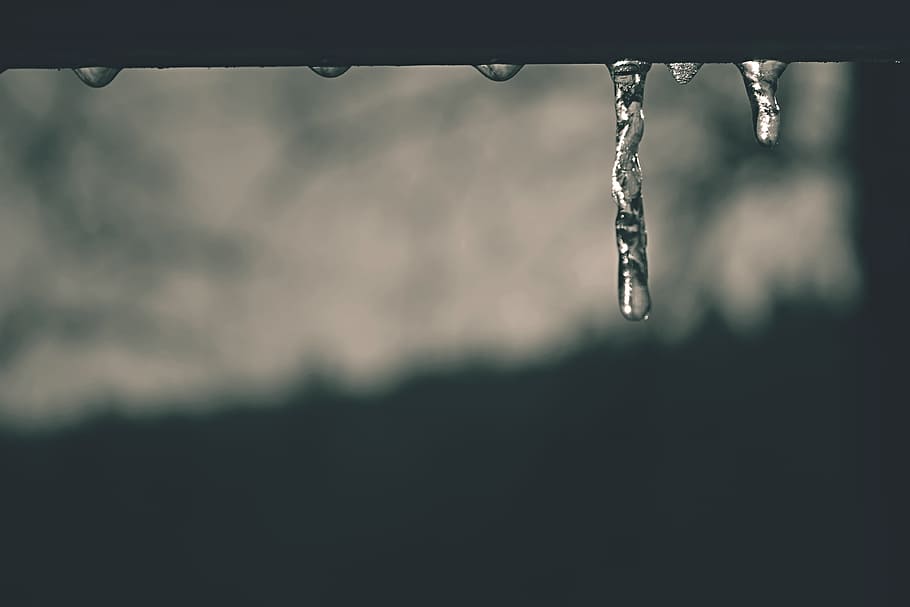 winter, icicle, ice, water, nature, drop, focus on foreground HD wallpaper