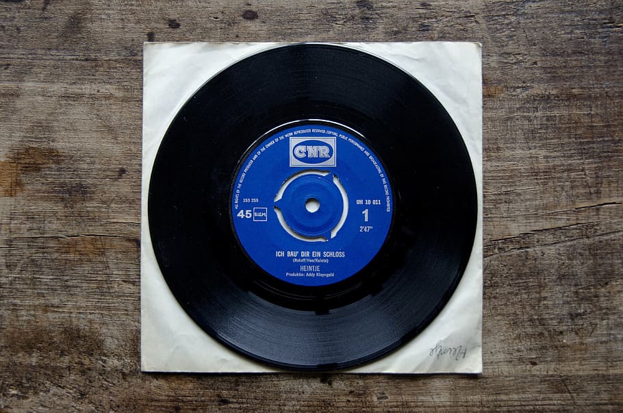 black vinyl CD with case, record, gramophone record, disc, disk HD wallpaper