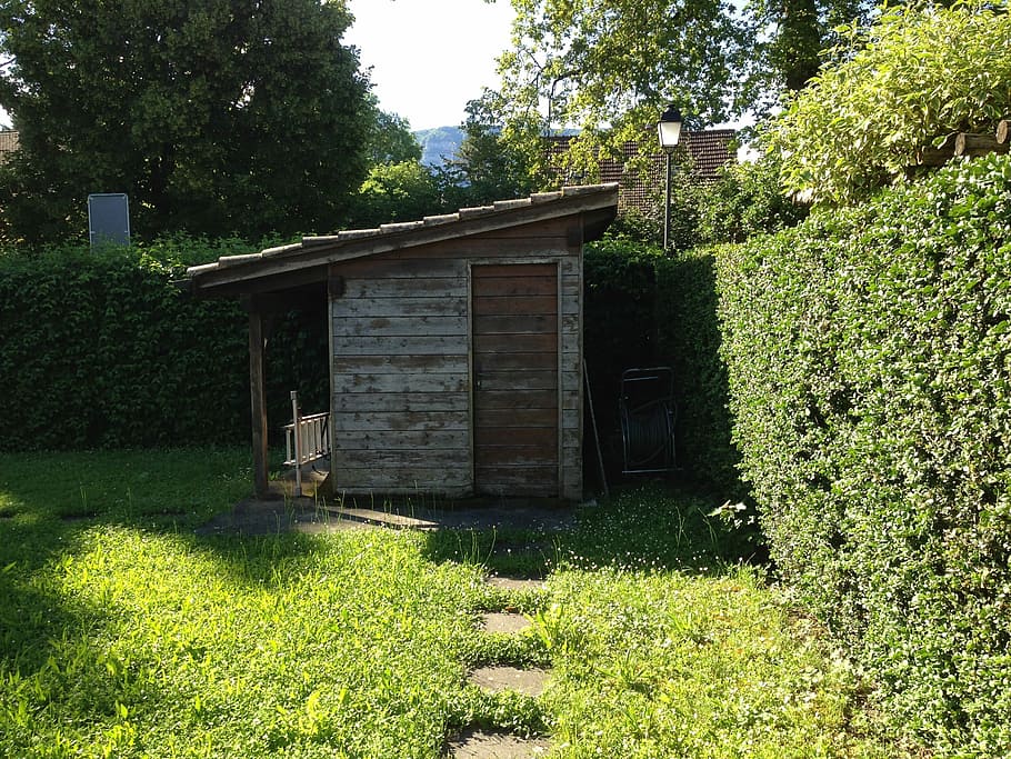 Farm, Cabin, Backyard, Field, green, built structure, architecture HD wallpaper
