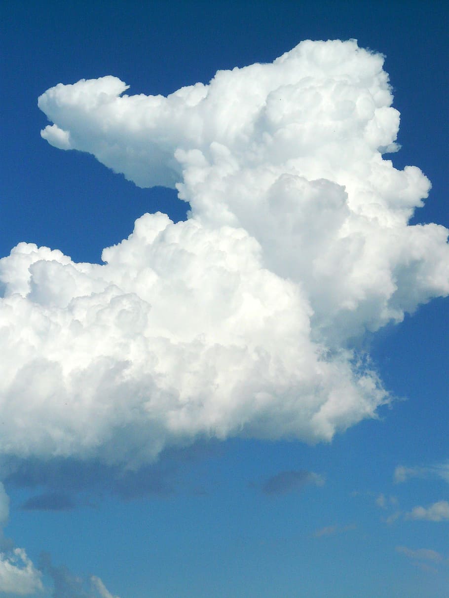 Cloud, Clouds, Form, White, sky, clouds form, blue, nature HD wallpaper