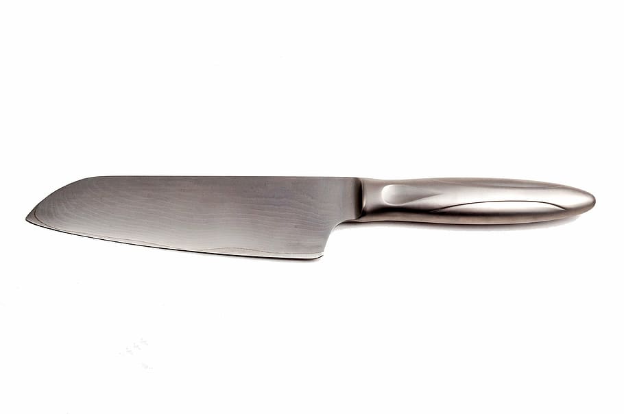 gray handled knife, sharp, cut, blade, steel, kitchen Utensil HD wallpaper