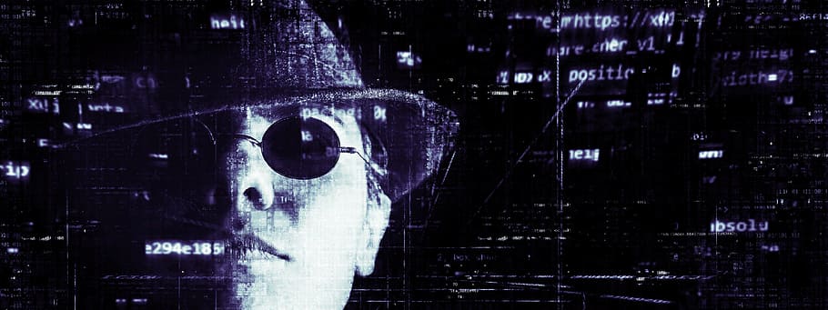 photo of person wearing sunglasses artwork, Hacker, Cyber Crime, HD wallpaper