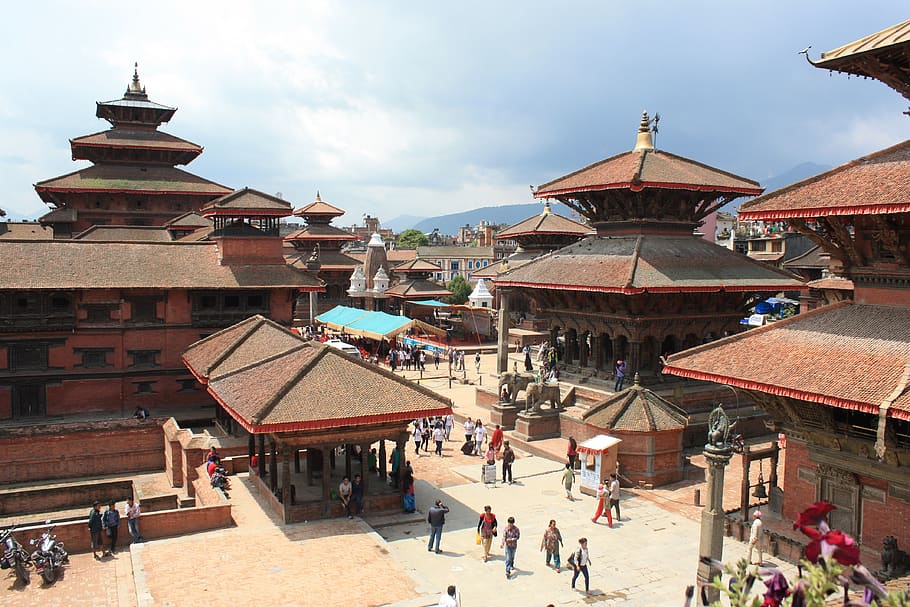 nepal, kathmandu, durbar square, temple, hinduism, hindu temple, HD wallpaper