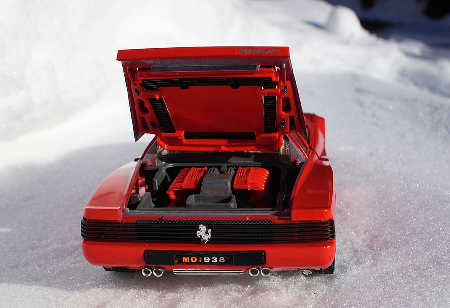 Model Car, Ferrari, Testarossa, Speed, italy, fast, sports car HD wallpaper