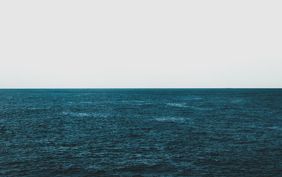 photography of body of water, ocean, blue, surface, ripples HD wallpaper