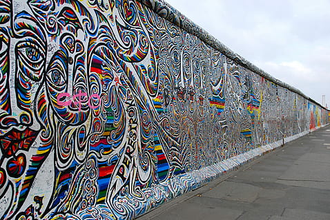 HD wallpaper: wall art ddr berlin wall, | daytime, monument, Flare graffiti, during Wallpaper