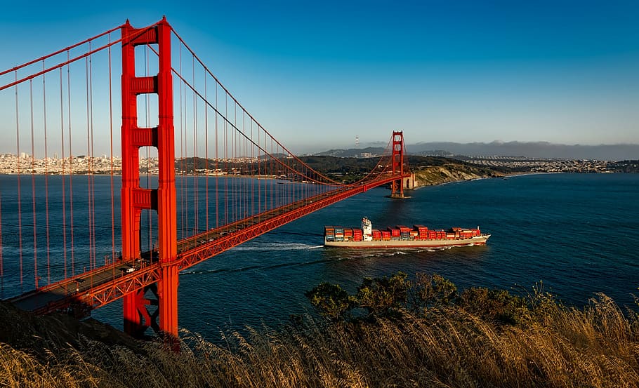 Golden Gate Bridge, San Francisco during daytime, suspension, HD wallpaper