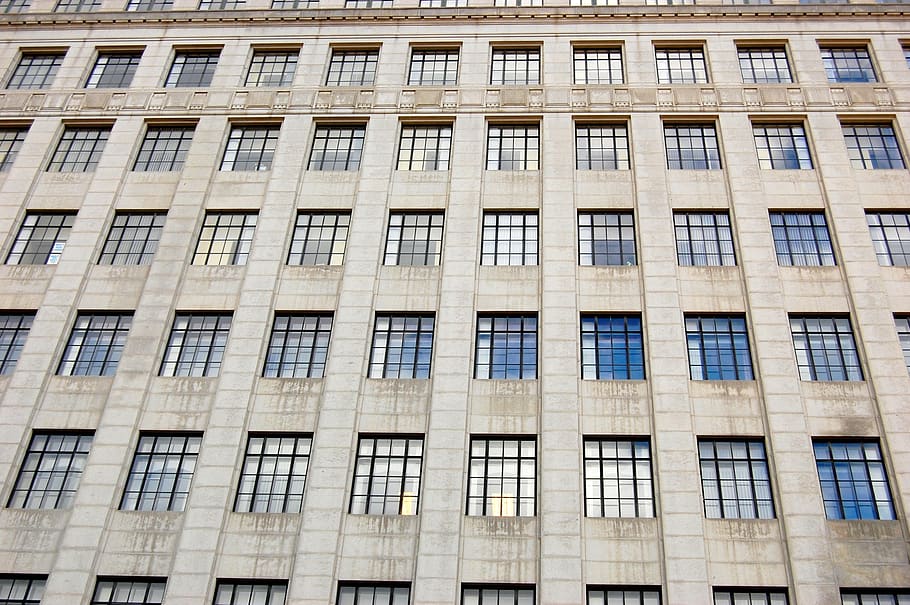 building, windows, city, bill, front, reflection, regular, architecture HD wallpaper