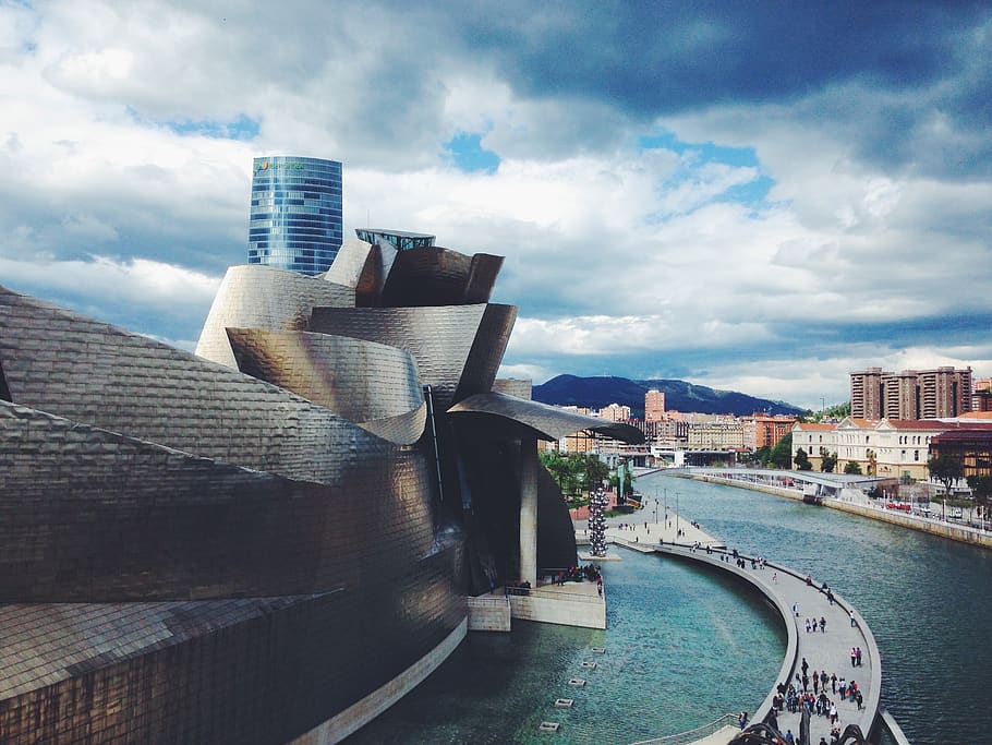 architecture, famous, building, guggenheim, museum, bilbao