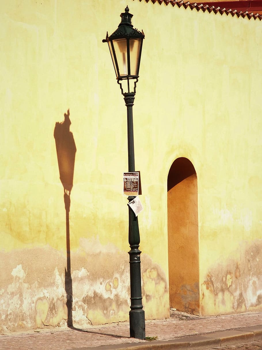 lantern, shadow, gateway, street, replacement lamp, lake dusia HD wallpaper