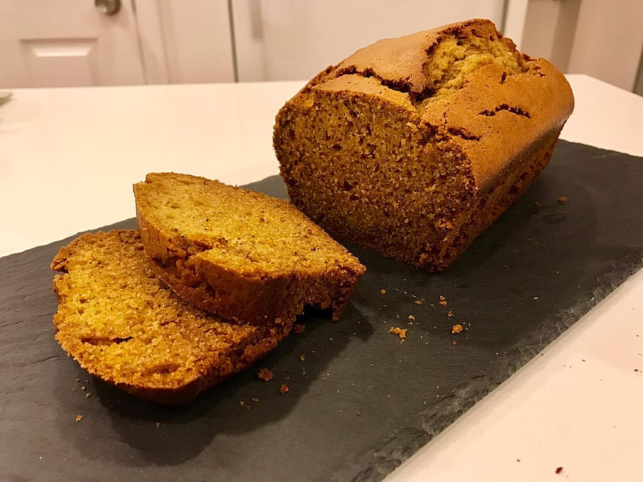 pumpkin bread, baking, food, thanksgiving, loaf, dessert, sweet HD wallpaper