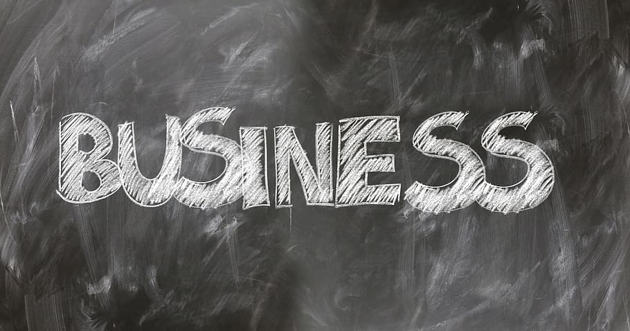 Business text, Board, School, Teaching, Chalk, office, successful HD wallpaper