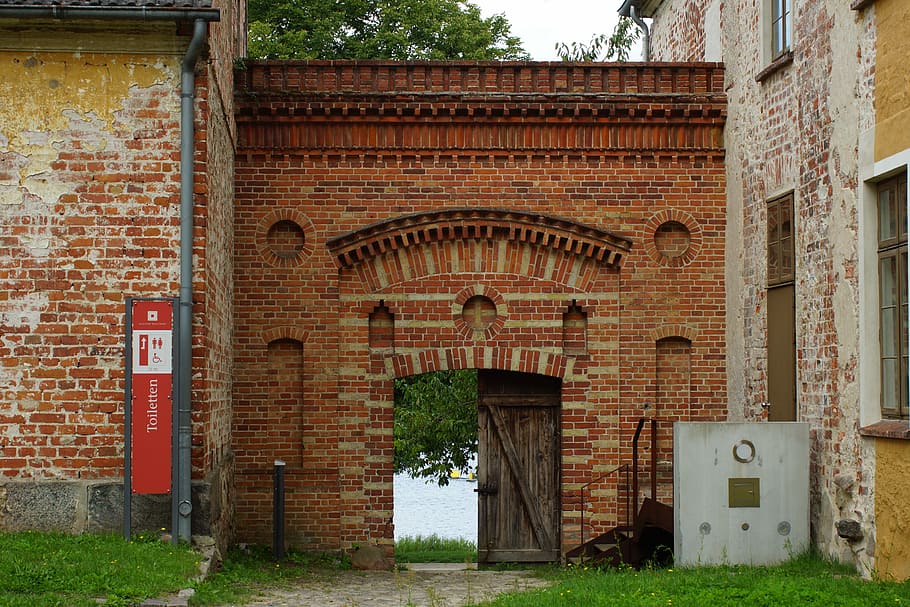 Goal, Door, Clinker, Old, Monastery, wooden door, stone, forward HD wallpaper