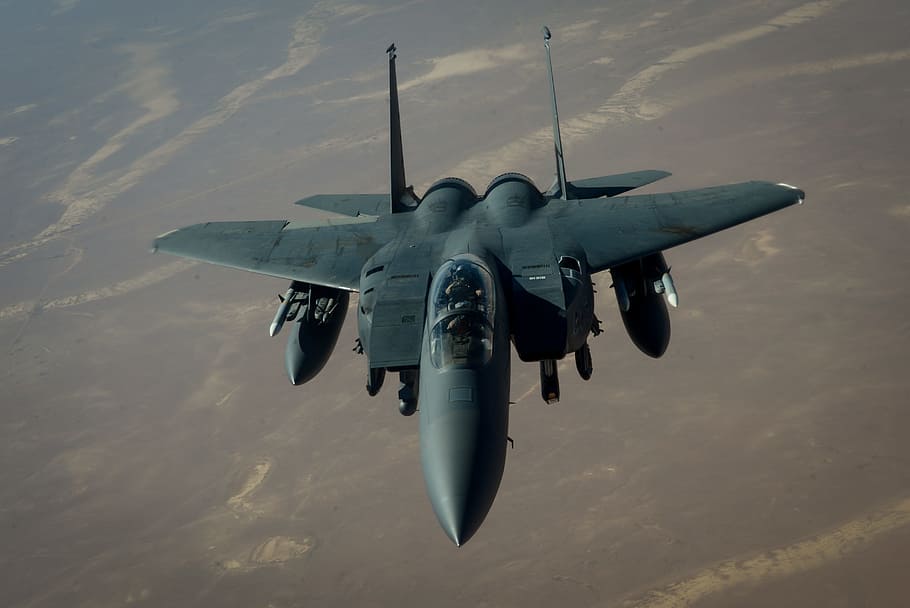 F-15E, Strike Eagle, refueling, air Vehicle, airplane, military, HD wallpaper