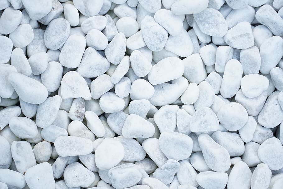white beach stone lot, stones, white stones, nature, background, HD wallpaper