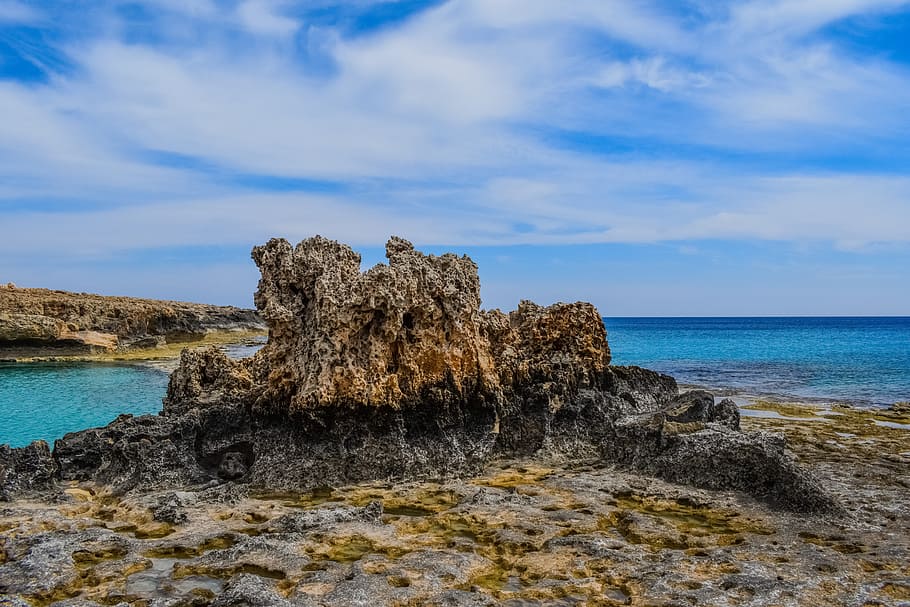 Rock, Formation, Erosion, Coast, landscape, nature, scenery HD wallpaper